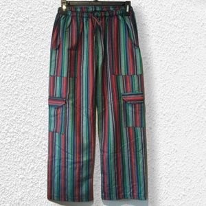 Industria Argentina linen cropped striped pants